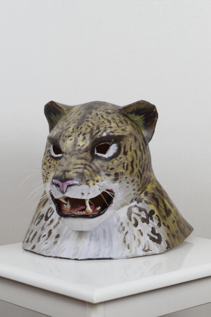 Jaguar Spirit Warrior Mask cosplay front left view