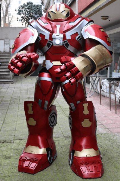 Titan Breaker Exo Suit cosplay front full view showing complete armor set