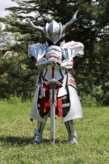 Crimson Knight Armor full front cosplay costume