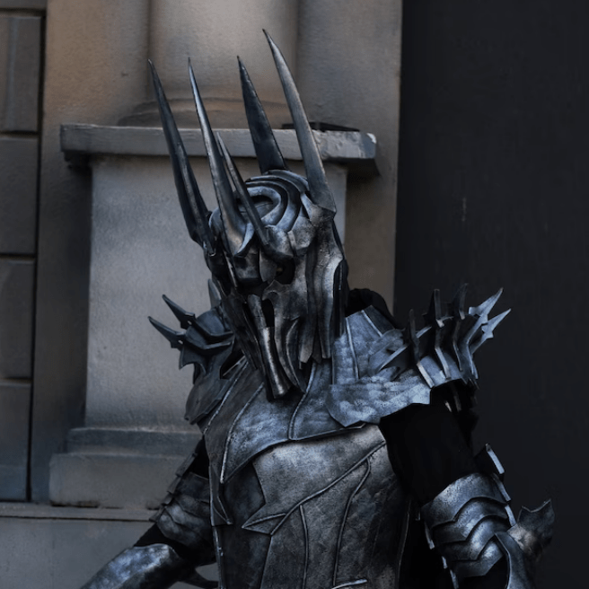 Close-up of handcrafted cosplay helmets and masks from HMD Cosplay’s custom-made costume design collection, featured on Home.